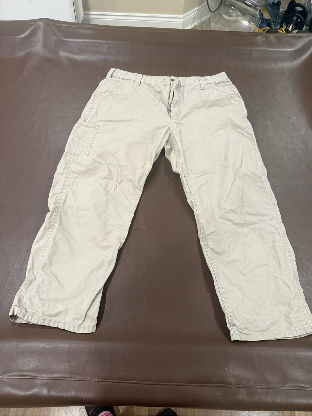 Carhartt Men's Cargo Pants in Light Beige
